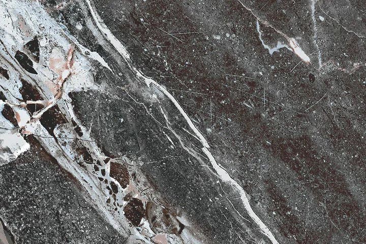 Гибкая керамика Мрамор 4.0 1200x600 Тёмная ночь